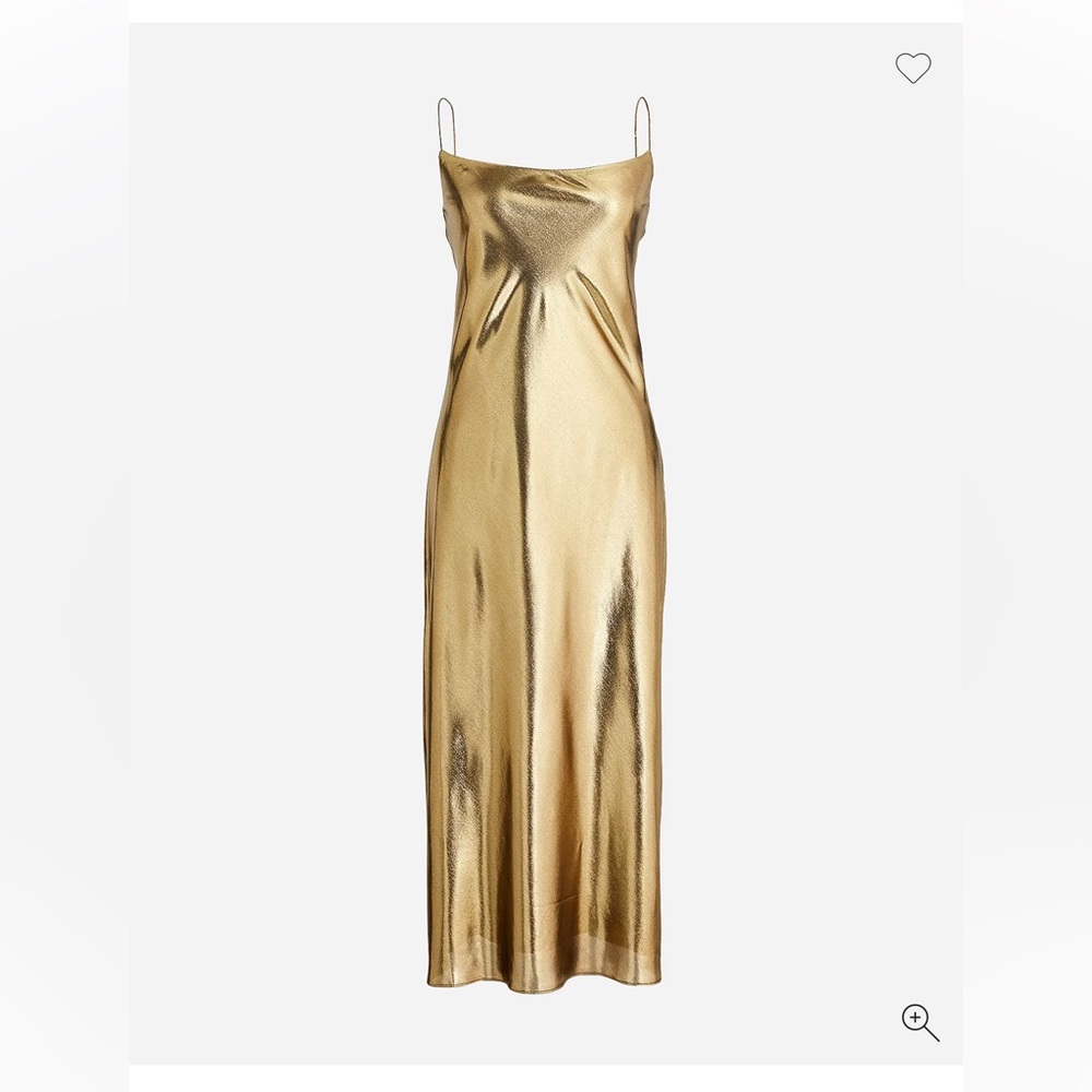 J. Crew Gold Slip Dress
